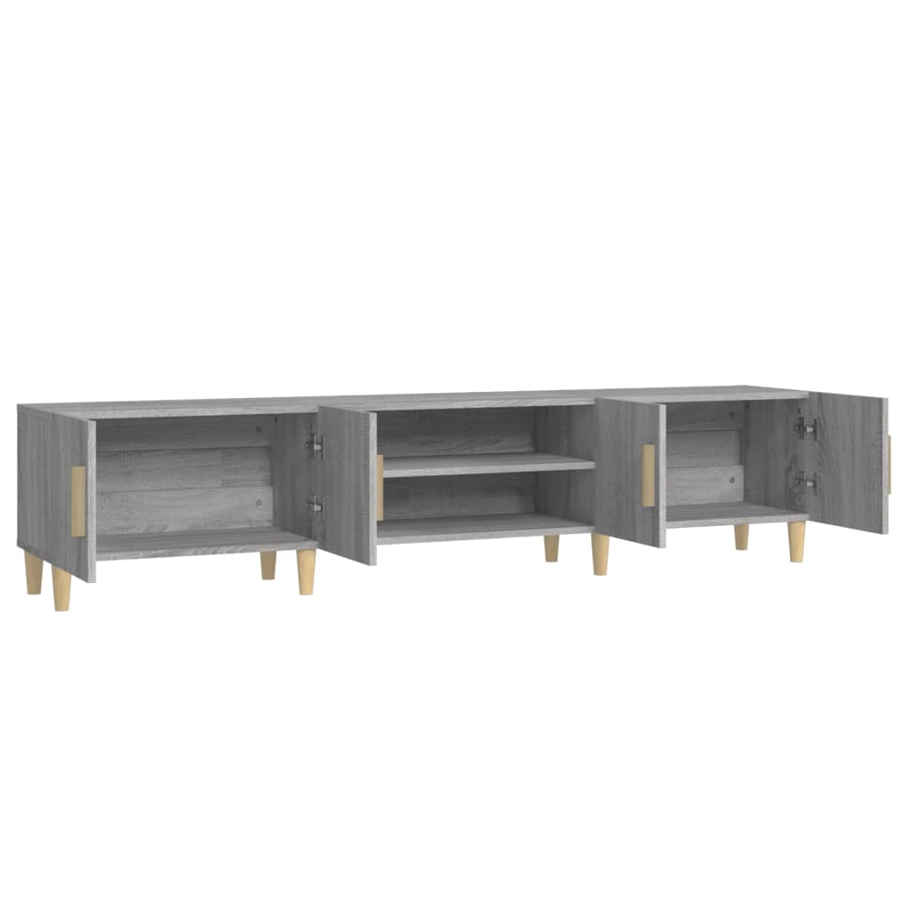 Έπιπλο Τηλεόρασης Γκρι Sonoma 180x31,5x40 εκ. από Επεξεργ. Ξύλο