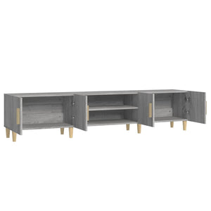 Έπιπλο Τηλεόρασης Γκρι Sonoma 180x31,5x40 εκ. από Επεξεργ. Ξύλο