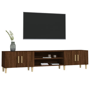 Έπιπλο Τηλεόρασης Καφέ Δρυς 180x31,5x40 εκ. Επεξεργασμένο Ξύλο