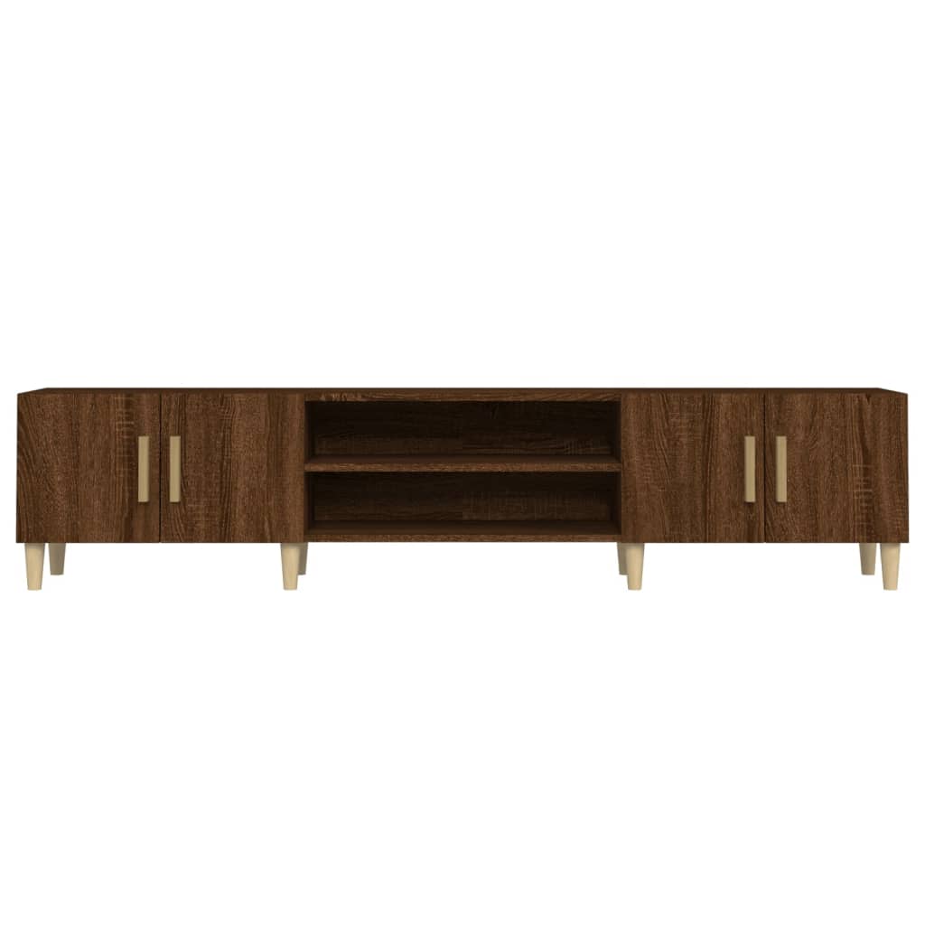 Έπιπλο Τηλεόρασης Καφέ Δρυς 180x31,5x40 εκ. Επεξεργασμένο Ξύλο