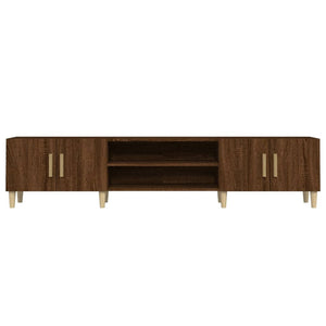 Έπιπλο Τηλεόρασης Καφέ Δρυς 180x31,5x40 εκ. Επεξεργασμένο Ξύλο