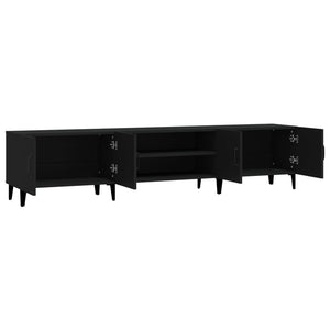 Έπιπλο Τηλεόρασης Μαύρο 180x31,5x40 εκ. Επεξεργασμένο Ξύλο