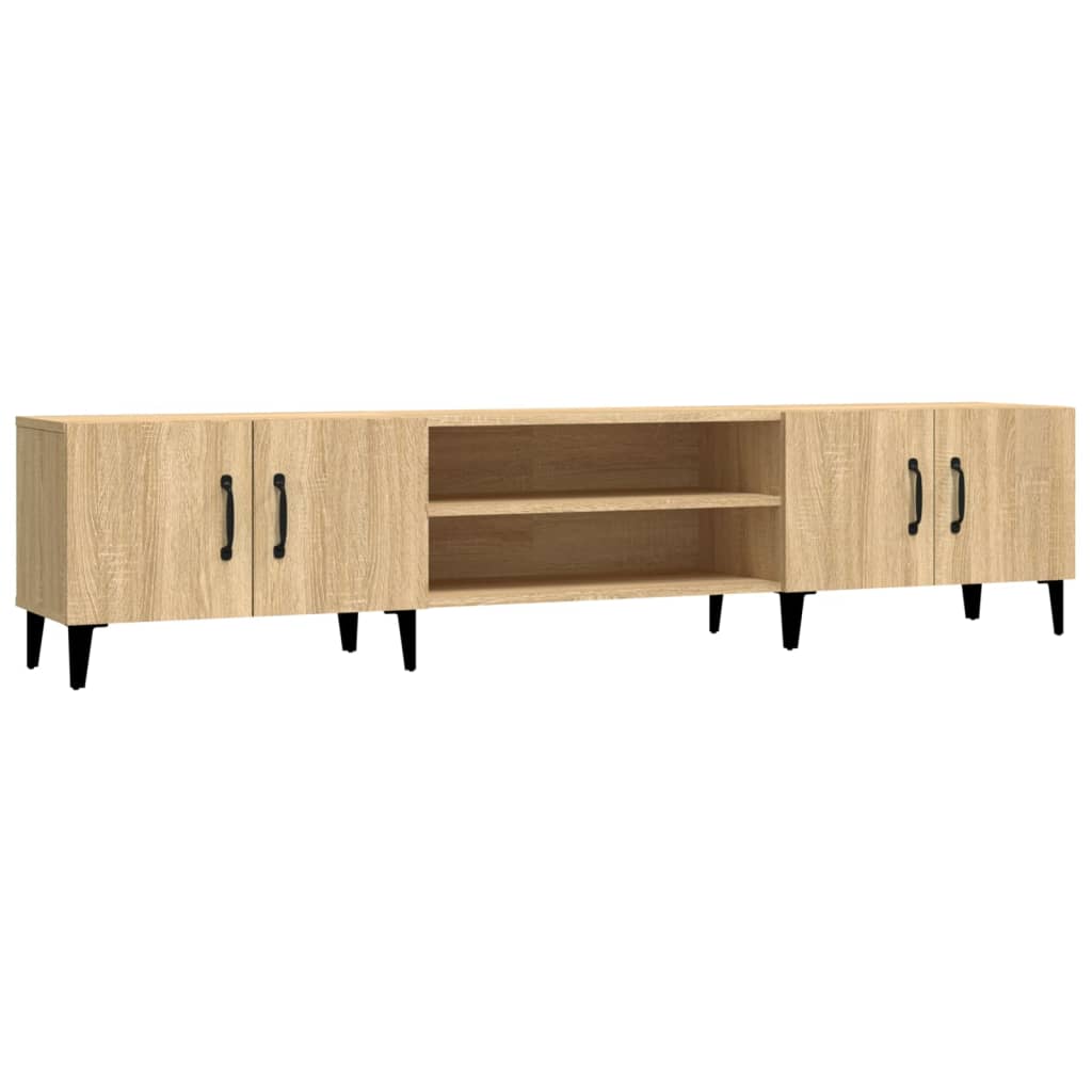 Έπιπλο Τηλεόρασης Sonoma Δρυς 180x31,5x40 εκ. από Τεχνητό Ξύλο - Pakobazaar