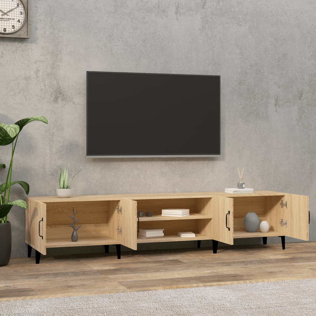 Έπιπλο Τηλεόρασης Sonoma Δρυς 180x31,5x40 εκ. από Τεχνητό Ξύλο - Pakobazaar