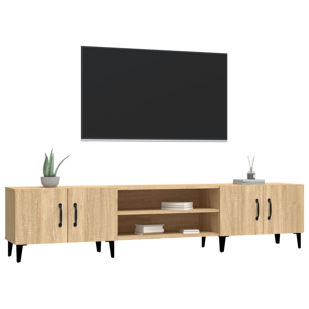 Έπιπλο Τηλεόρασης Sonoma Δρυς 180x31,5x40 εκ. από Τεχνητό Ξύλο - Pakobazaar