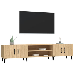 Έπιπλο Τηλεόρασης Sonoma Δρυς 180x31,5x40 εκ. από Τεχνητό Ξύλο - Pakobazaar