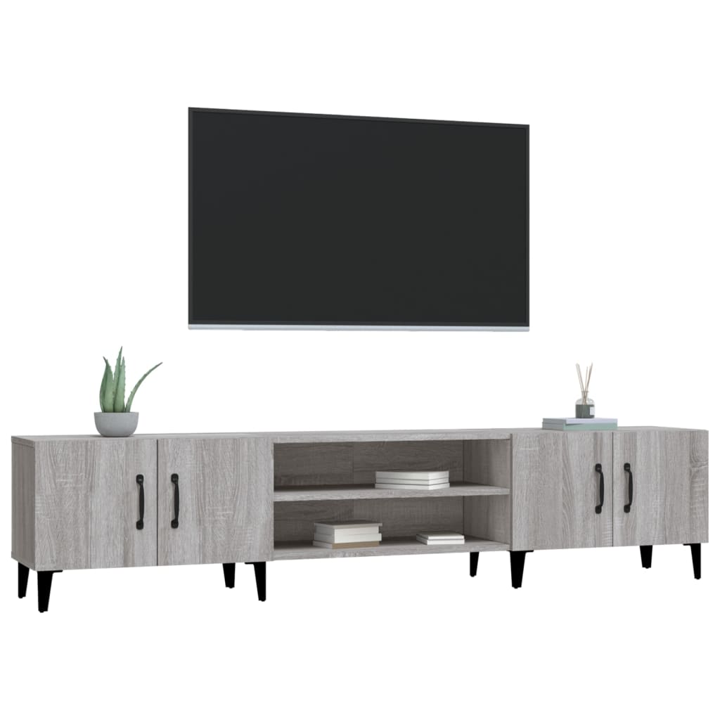 Έπιπλο Τηλεόρασης Γκρι Sonoma 180x31,5x40 εκ. από Επεξεργ. Ξύλο - Pakobazaar