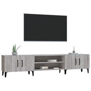 Έπιπλο Τηλεόρασης Γκρι Sonoma 180x31,5x40 εκ. από Επεξεργ. Ξύλο - Pakobazaar