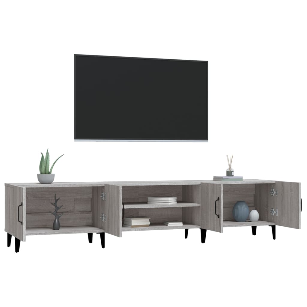 Έπιπλο Τηλεόρασης Γκρι Sonoma 180x31,5x40 εκ. από Επεξεργ. Ξύλο - Pakobazaar