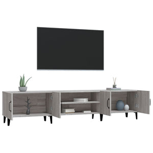 Έπιπλο Τηλεόρασης Γκρι Sonoma 180x31,5x40 εκ. από Επεξεργ. Ξύλο - Pakobazaar