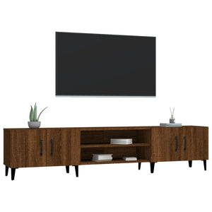 Έπιπλο Τηλεόρασης Καφέ Δρυς 180x31,5x40 εκ. Επεξεργασμένο Ξύλο