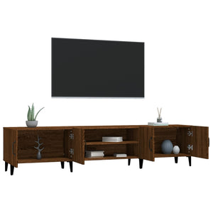 Έπιπλο Τηλεόρασης Καφέ Δρυς 180x31,5x40 εκ. Επεξεργασμένο Ξύλο