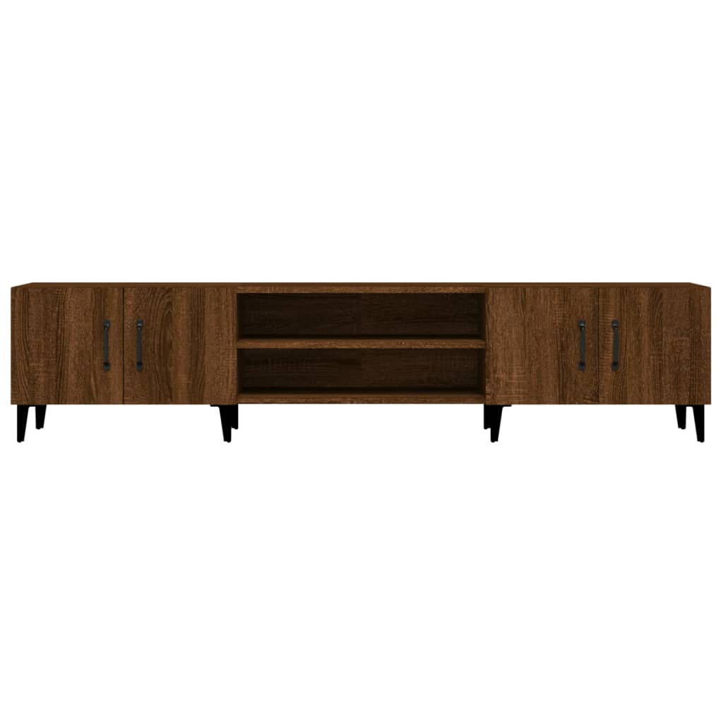 Έπιπλο Τηλεόρασης Καφέ Δρυς 180x31,5x40 εκ. Επεξεργασμένο Ξύλο