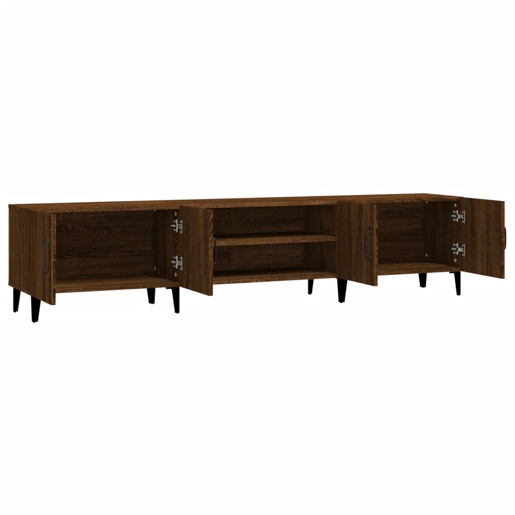 Έπιπλο Τηλεόρασης Καφέ Δρυς 180x31,5x40 εκ. Επεξεργασμένο Ξύλο