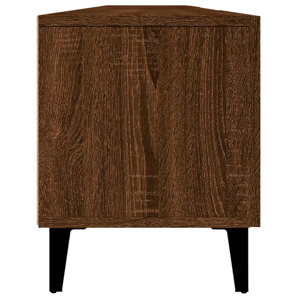 Έπιπλο Τηλεόρασης Καφέ Δρυς 180x31,5x40 εκ. Επεξεργασμένο Ξύλο