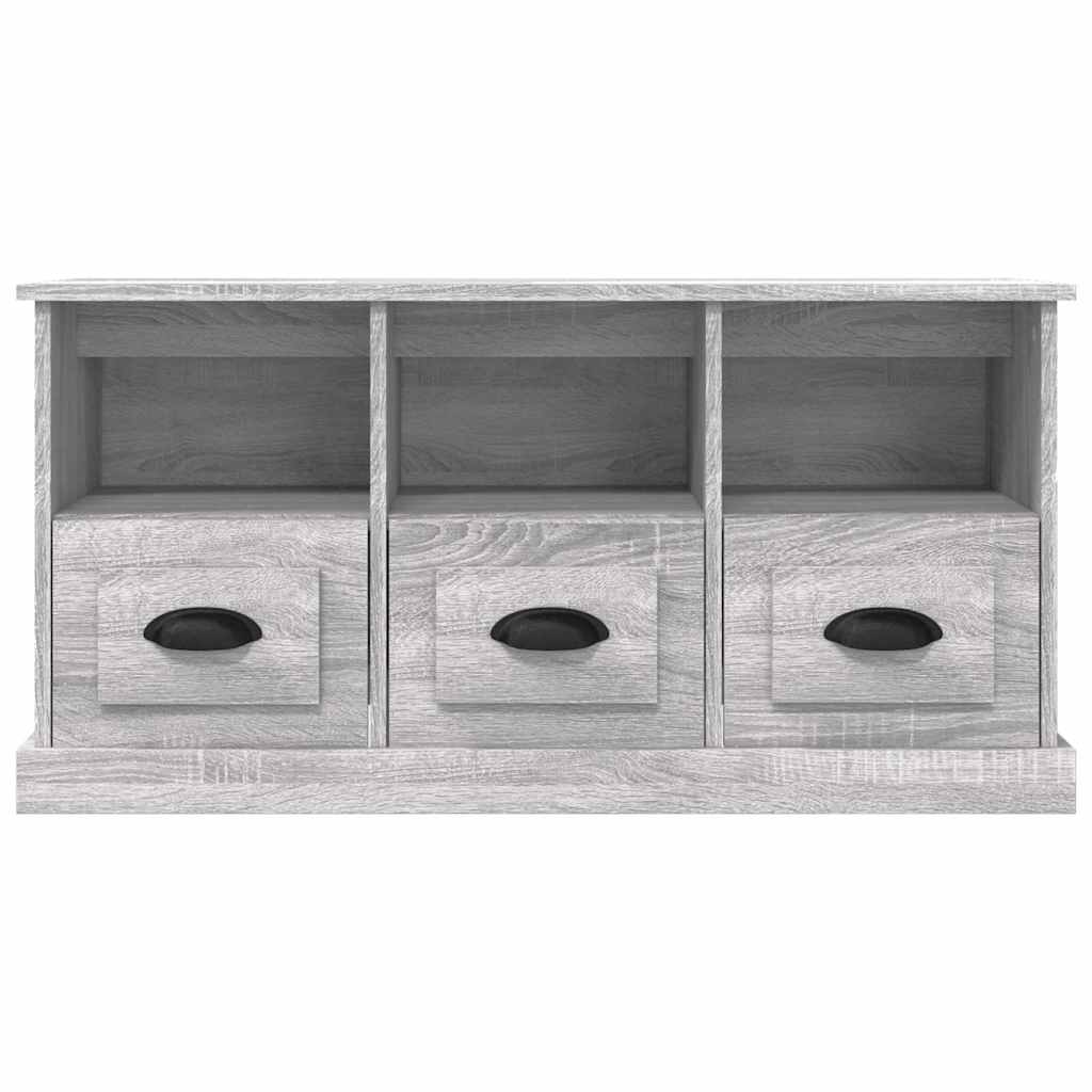 Έπιπλο Τηλεόρασης Γκρι Sonoma 100x35x50 εκ. Επεξεργασμένο Ξύλο