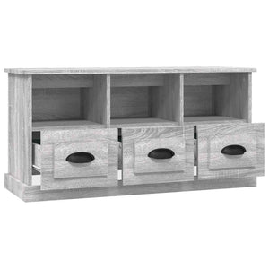 Έπιπλο Τηλεόρασης Γκρι Sonoma 100x35x50 εκ. Επεξεργασμένο Ξύλο