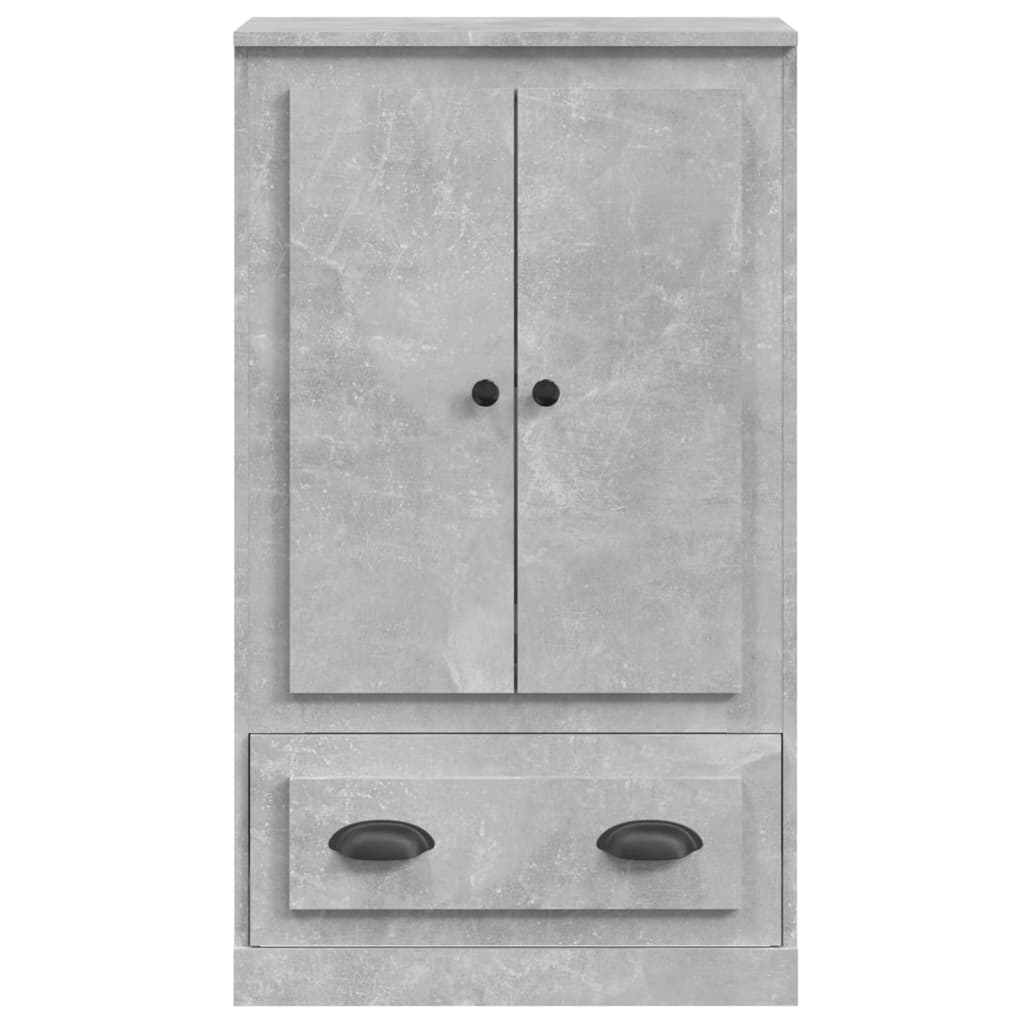 Ντουλάπι Γκρι Σκυροδέματος 60x35,5x103,5 εκ. Επεξεργασμένο Ξύλο