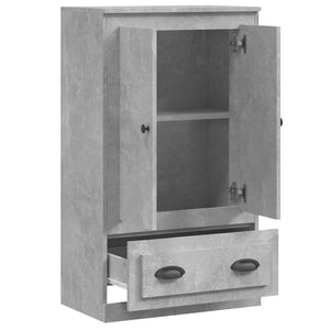 Ντουλάπι Γκρι Σκυροδέματος 60x35,5x103,5 εκ. Επεξεργασμένο Ξύλο