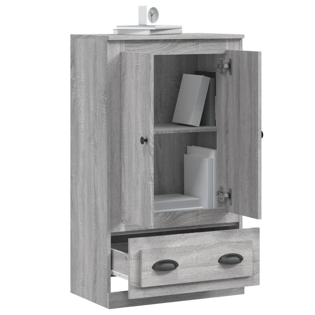 Ντουλάπι Γκρι Sonoma 60x35,5x103,5 εκ. από Επεξεργασμένο Ξύλο