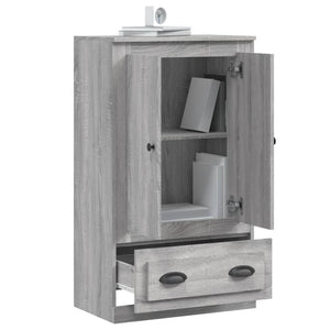 Ντουλάπι Γκρι Sonoma 60x35,5x103,5 εκ. από Επεξεργασμένο Ξύλο