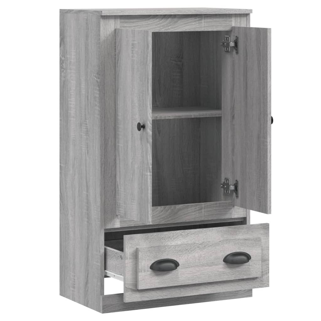 Ντουλάπι Γκρι Sonoma 60x35,5x103,5 εκ. από Επεξεργασμένο Ξύλο
