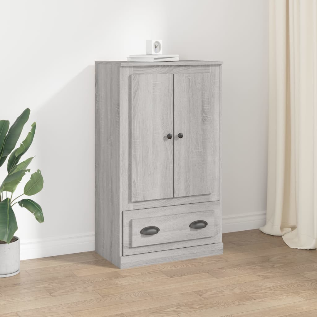 Ντουλάπι Γκρι Sonoma 60x35,5x103,5 εκ. από Επεξεργασμένο Ξύλο