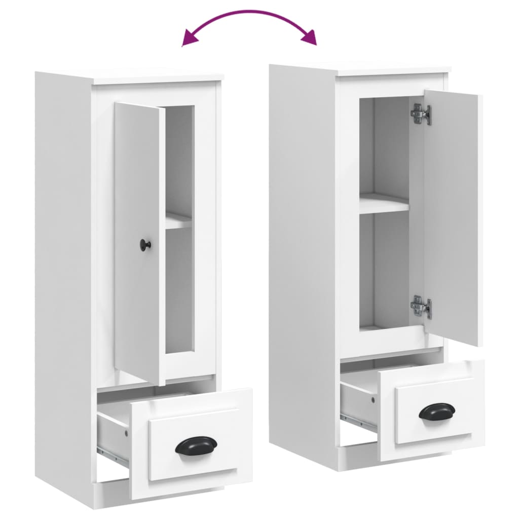 Ντουλάπι Λευκό 36 x 35,5 x 103,5 εκ. από Επεξεργασμένο Ξύλο