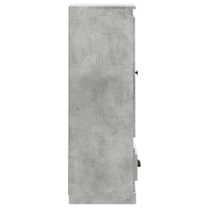 Ντουλάπι Γκρι Σκυροδέματος 36x35,5x103,5 εκ. Επεξεργασμένο Ξύλο - Pakobazaar