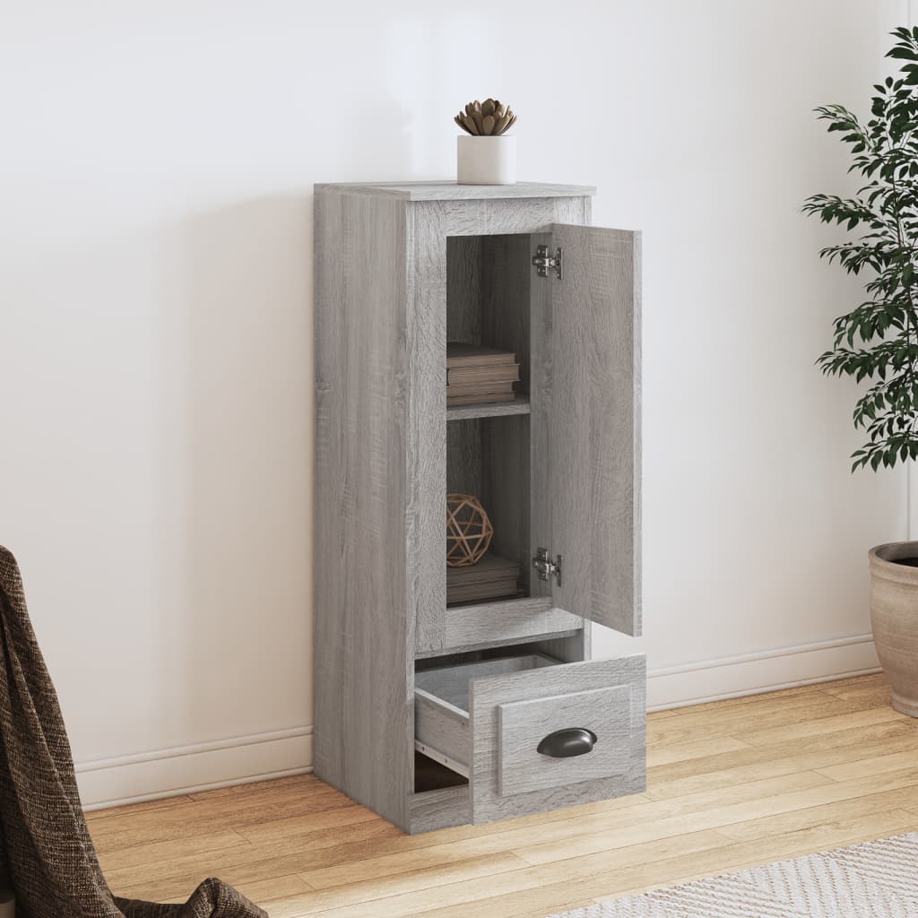 Ντουλάπι Γκρι sonoma 36x35,5x103,5 εκ. από Επεξεργασμένο Ξύλο