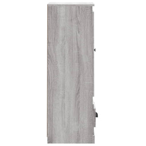 Ντουλάπι Γκρι sonoma 36x35,5x103,5 εκ. από Επεξεργασμένο Ξύλο