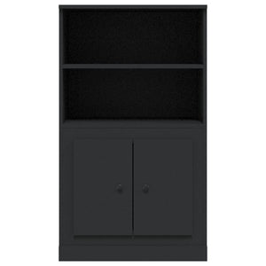 Ντουλάπι Μαύρο 60 x 35,5 x 103,5 εκ. από Επεξεργασμένο Ξύλο