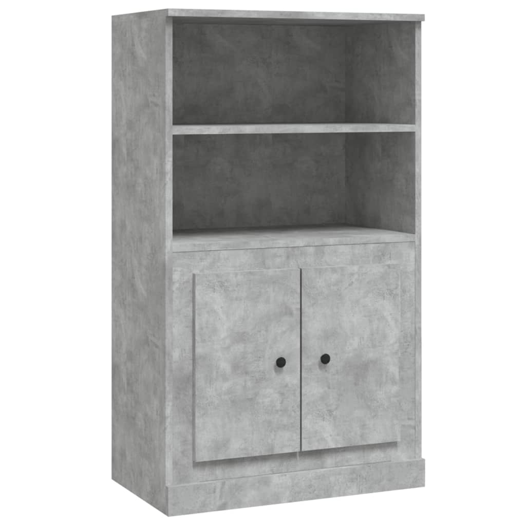 Ντουλάπι Γκρι Σκυροδέματος 60x35,5x103,5 εκ. Επεξεργασμένο Ξύλο - Pakobazaar