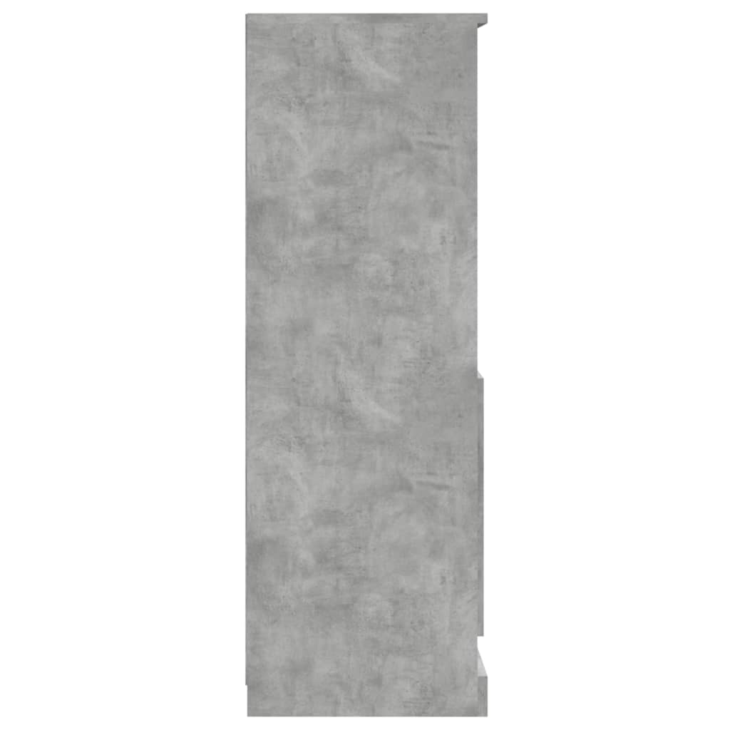 Ντουλάπι Γκρι Σκυροδέματος 60x35,5x103,5 εκ. Επεξεργασμένο Ξύλο - Pakobazaar