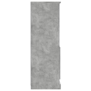 Ντουλάπι Γκρι Σκυροδέματος 60x35,5x103,5 εκ. Επεξεργασμένο Ξύλο - Pakobazaar