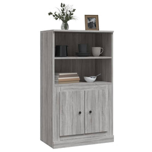 Ντουλάπι Γκρι Sonoma 60x35,5x103,5 εκ. από Επεξεργασμένο Ξύλο