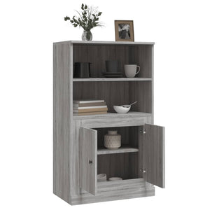 Ντουλάπι Γκρι Sonoma 60x35,5x103,5 εκ. από Επεξεργασμένο Ξύλο