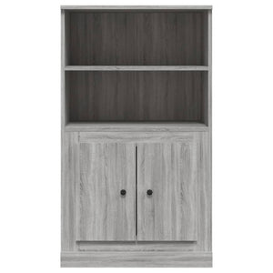 Ντουλάπι Γκρι Sonoma 60x35,5x103,5 εκ. από Επεξεργασμένο Ξύλο