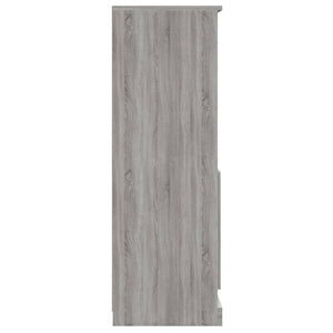 Ντουλάπι Γκρι Sonoma 60x35,5x103,5 εκ. από Επεξεργασμένο Ξύλο
