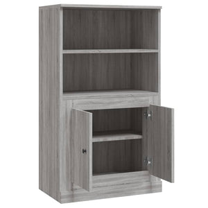 Ντουλάπι Γκρι Sonoma 60x35,5x103,5 εκ. από Επεξεργασμένο Ξύλο