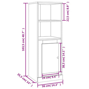 Ντουλάπι Sonoma δρυς 36x35,5x103,5 cm από Επεξεργασμένο Ξύλο - Pakobazaar