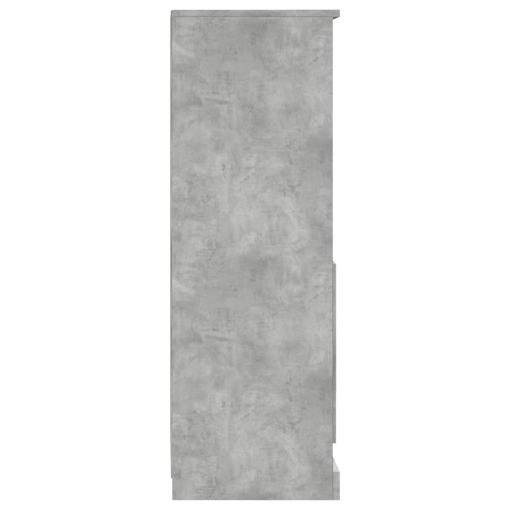 Ντουλάπι Γκρι Σκυροδέματος 36x35,5x103,5 εκ. Επεξεργασμένο Ξύλο - Pakobazaar
