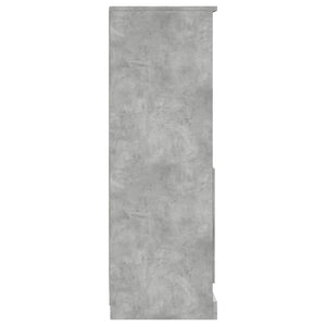 Ντουλάπι Γκρι Σκυροδέματος 36x35,5x103,5 εκ. Επεξεργασμένο Ξύλο - Pakobazaar