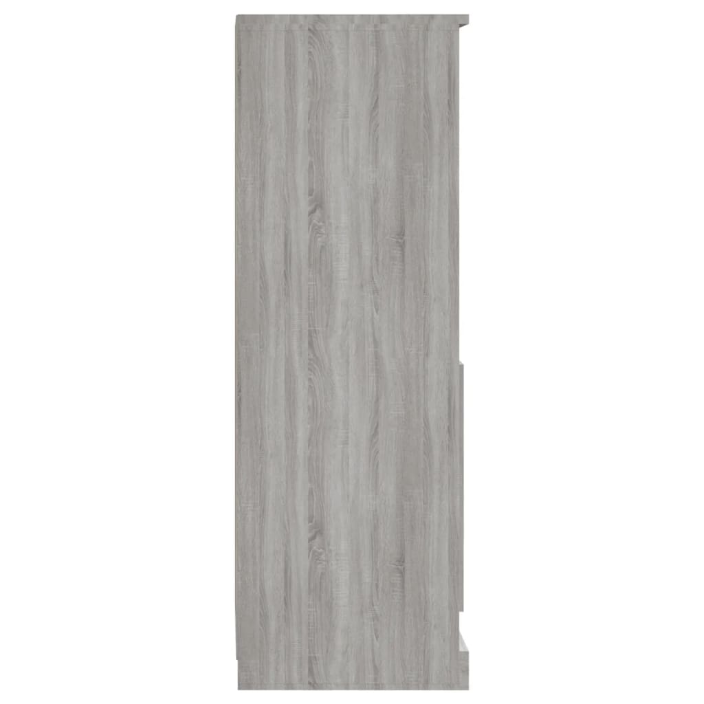 Ντουλάπι Γκρι sonoma 36x35,5x103,5 εκ. από Επεξεργασμένο Ξύλο - Pakobazaar