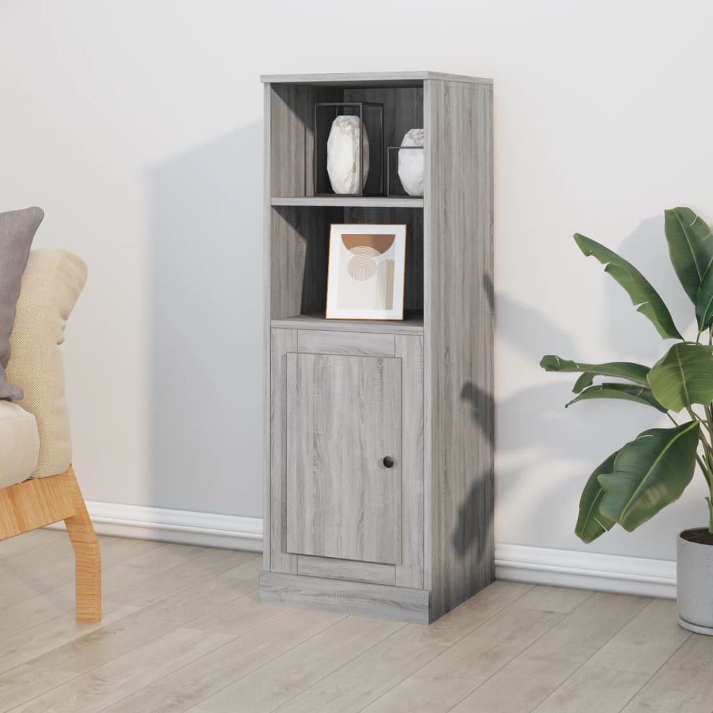 Ντουλάπι Γκρι sonoma 36x35,5x103,5 εκ. από Επεξεργασμένο Ξύλο - Pakobazaar