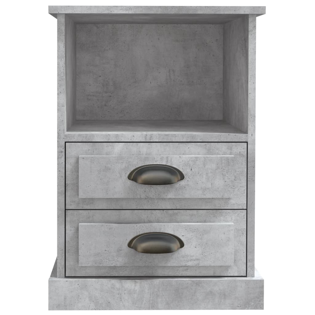 Κομοδίνο Γκρι Σκυροδέματος 43x36x60 εκ.