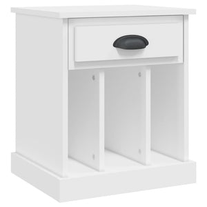 Κομοδίνα 2 τεμ. Λευκά 43x36x50 εκ. - Pakobazaar