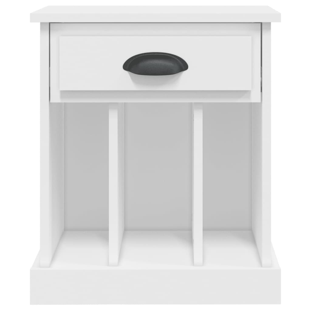 Κομοδίνα 2 τεμ. Λευκά 43x36x50 εκ. - Pakobazaar