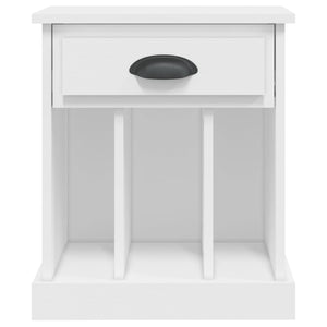 Κομοδίνα 2 τεμ. Λευκά 43x36x50 εκ. - Pakobazaar