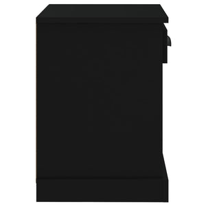 Κομοδίνο Μαύρο 43x36x50 εκ.